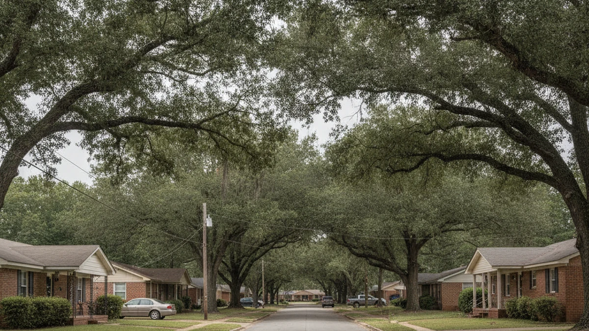 Shoals area residential neighborhood north Alabama Muscle Shoals Sheffield Tuscumbia Lauderdale Colbert County